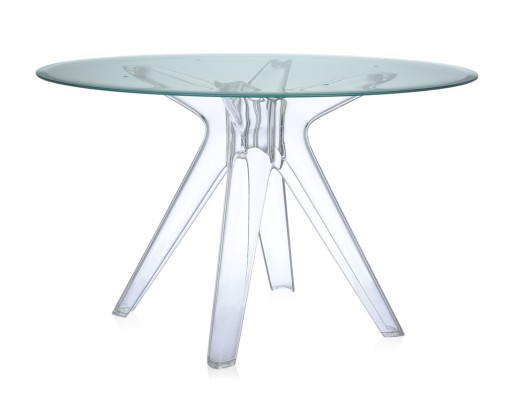 Masa Kartell Sir Gio design Philippe Starck  diametru 120cm  verde - transparent