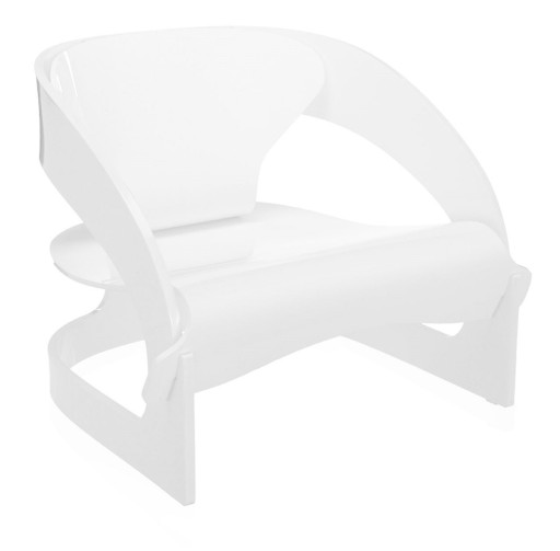 Fotoliu Kartell Joe Colombo  design Joe Colombo  alb mat