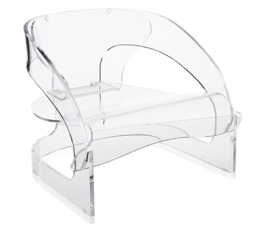 Fotoliu Kartell Joe Colombo  design Joe Colombo  transparent