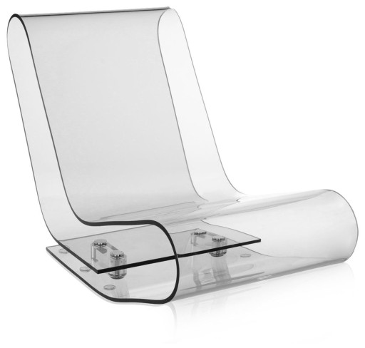 Sezlong Kartell L C P  design Maarten van Severen  transparent