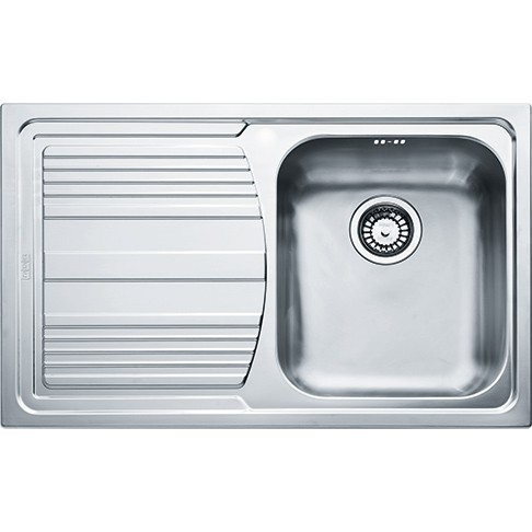 Chiuveta bucatarie Franke Logica Line LLL 611  picurator stanga  790x500  margine Slim  sifon inclus  inox anticalcar