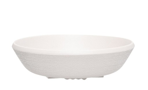 Farfurie adanca Kartell Trama design Patricia Urquiola  21cm  gri deschis
