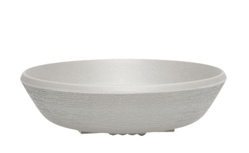Farfurie adanca Kartell Trama design Patricia Urquiola  21cm  gri inchis