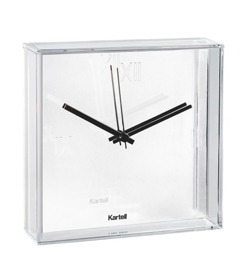 Ceas Kartell Tic&Tac design Philippe Starck & Eugeni Quitllet  30x30cm  alb