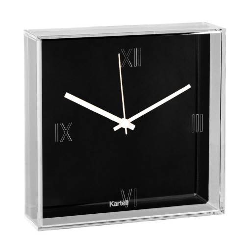 Ceas Kartell Tic&Tac design Philippe Starck & Eugeni Quitllet  30x30cm  negru