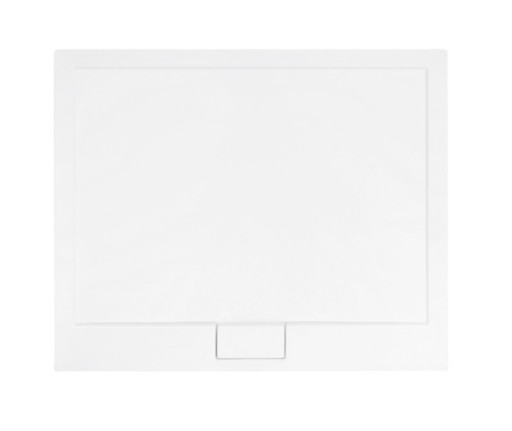 Cadita dus dreptunghiulara Besco Axim Ultraslim 100x90x4.5cm  alb