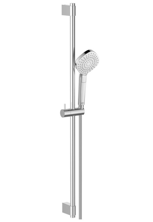 Set de dus Ideal Standard IdealRain Evo Diamond cu para 115mm cu 3 jeturi  furtun 1750mm si bara 900