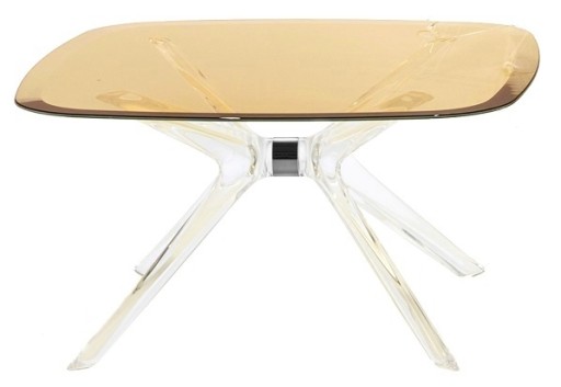 Masuta Kartell Blast design Philippe Starck  80x80cm  h40cm  crom-bronz transparent