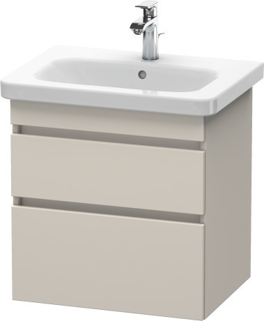 Dulap baza Duravit DuraStyle 58x44.8cm  2 sertare cu inchidere lenta  taupe mat