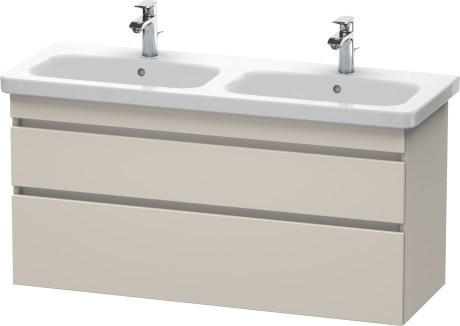 Dulap baza Duravit DuraStyle 123x44.8cm  2 sertare cu inchidere lenta  taupe mat