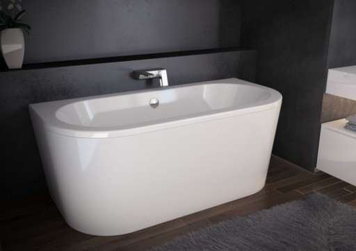 Cada freestanding Besco Vista 170x75cm  montare la perete  alb