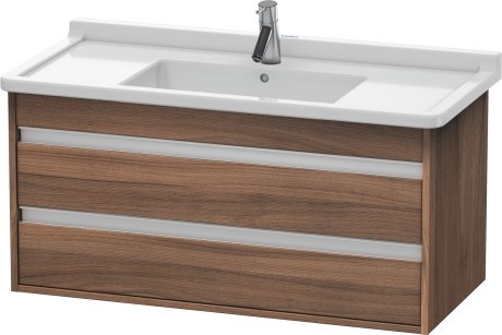 Dulap baza Duravit Ketho 100x46.5cm  2 sertare inchidere lenta  nuc