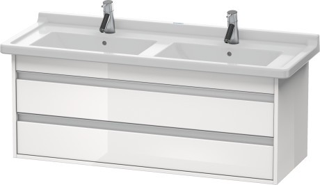 Dulap baza Duravit Ketho 120x46.5cm  2 sertare inchidere lenta  alb lucios