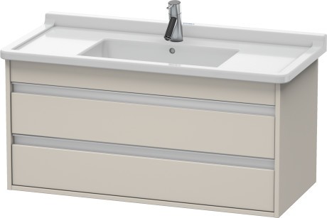 Dulap baza Duravit Ketho 100x46.5cm  2 sertare inchidere lenta  taupe mat