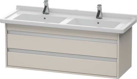 Dulap baza Duravit Ketho 120x46.5cm  2 sertare inchidere lenta  taupe mat