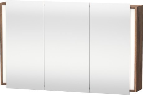 Dulap cu oglinda si iluminare Duravit Ketho 120x75cm  nuc