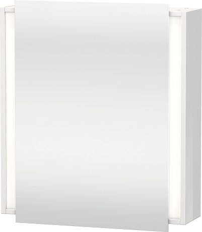 Dulap cu oglinda si iluminare Duravit Ketho 65x75cm  deschidere stanga  alb lucios