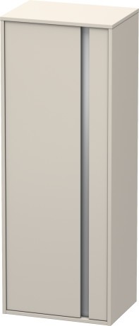 Dulap inalt suspendat Duravit Ketho 36x50x132cm  deschidere stanga  taupe mat