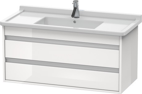Dulap baza Duravit Ketho 100x46.5cm  2 sertare inchidere lenta  alb lucios