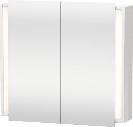 Dulap cu oglinda si iluminare Duravit Ketho 80x75cm  alb lucios