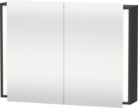Dulap cu oglinda si iluminare Duravit Ketho 100x75cm  grafit mat
