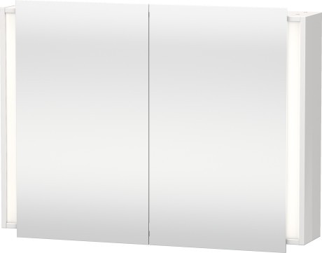 Dulap cu oglinda si iluminare Duravit Ketho 100x75cm  alb lucios