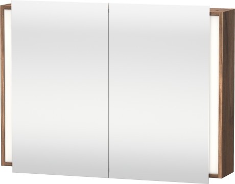 Dulap cu oglinda si iluminare Duravit Ketho 100x75cm  nuc