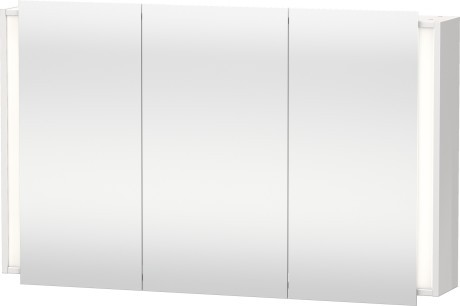 Dulap cu oglinda si iluminare Duravit Ketho 120x75cm  alb lucios
