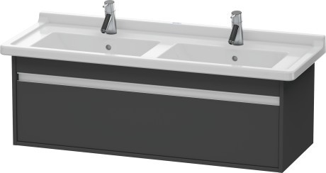 Dulap baza Duravit Ketho 120x46.5cm  sertar inchidere lenta  grafit mat