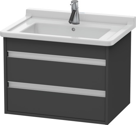 Dulap baza Duravit Ketho 65x46.5cm  2 sertare inchidere lenta  grafit mat