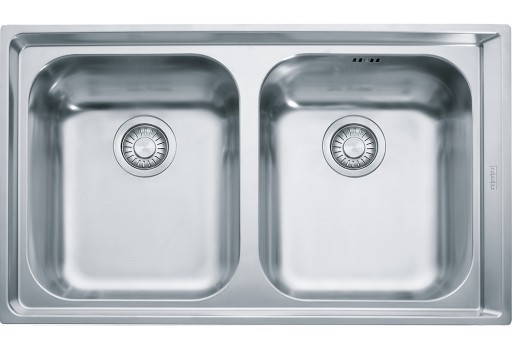 Chiuveta bucatarie Franke Neptune NEX 620 cu 2 cuve  860x510mm  inox lucios