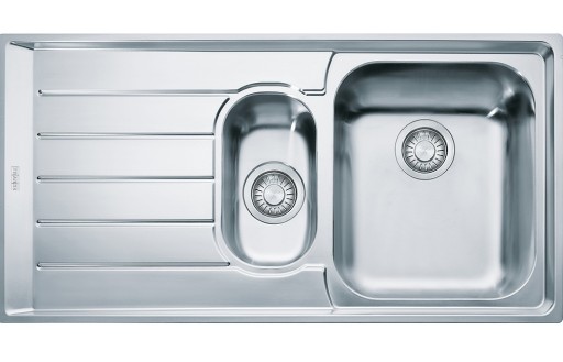 Chiuveta bucatarie Franke Neptune NEX 651  2 cuve inegale  picurator stanga  1000x510mm  inox lucios