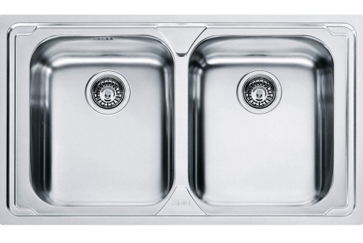 Chiuveta bucatarie Franke Logica Line LLX 620-L cu 2 cuve  860x500mm  inox lucios