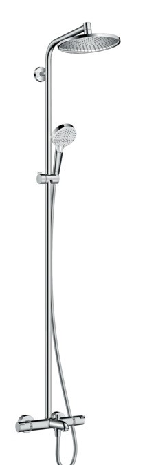 Coloana de dus Hansgrohe Crometta S240 1 jet cu baterie de cada termostatata  crom