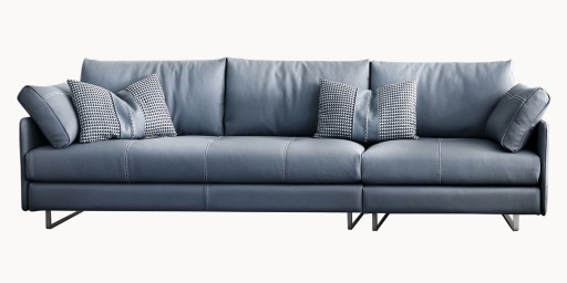 Canapea Gamma Swing cu 3 locuri 292cm  piele Pampas E935  HandMade in Italy