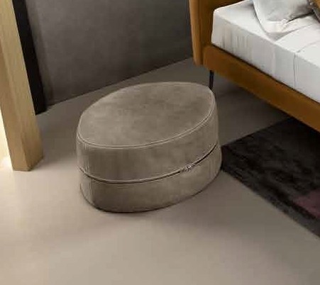 Ottoman Gamma P71 68x48cm  h38cm  piele Nabuk H258  HandMade in Italy