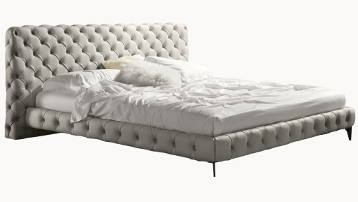 Pat Gamma Aston Night pentru saltea 160x200cm  piele Piuma E524  HandMade in Italy
