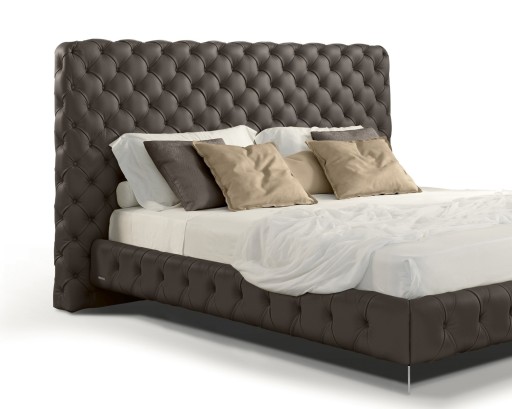 Pat Gamma Aston Night pentru saltea 200x200cm  piele Piuma E515  HandMade in Italy