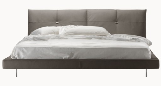 Pat Gamma Dandy Jack Night pentru saltea de 200x200cm  piele Burt F614  HandMade in Italy