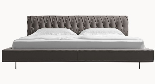 Pat Gamma Dandy McQueen Night pentru saltea de 200x200cm  piele Danka F777  HandMade in Italy