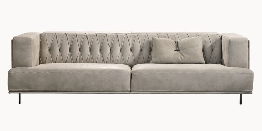 Canapea Gamma Dandy McQueen cu 3 locuri 264cm  piele Burt F613  HandMade in Italy