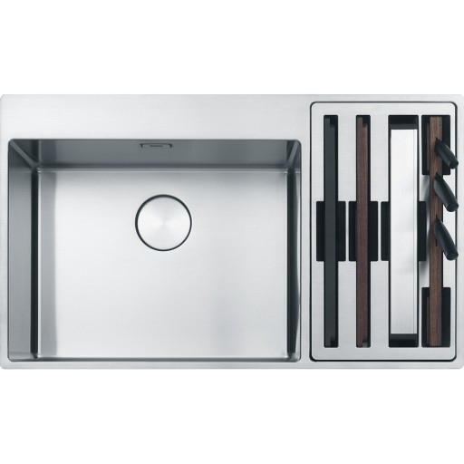 Chiuveta bucatarie Franke Box Center BWX 220-54-27 picurator dreapta  860x510mm  inox lucios