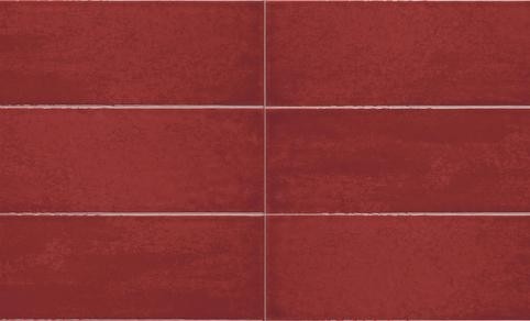 Faianta Iris Maiolica 10x30cm  7mm  Rosso