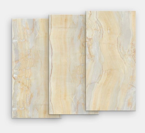 Gresie portelanata FMG Marmi Classici Maxfine 300x150cm  6mm  Onice Oro Lucidato