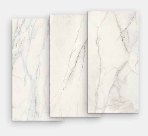 Gresie portelanata FMG Marmi Classici Maxfine 75x37.5cm  6mm  Statuario Light Lucidato