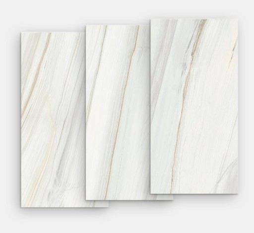 Gresie portelanata FMG Marmi Classici Maxfine 75x37.5cm  6mm  Bianco Lasa Lucidato