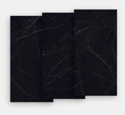 Gresie portelanata FMG Marmi Classici Maxfine 75x37.5cm  6mm  Black Marquinia Lucidato