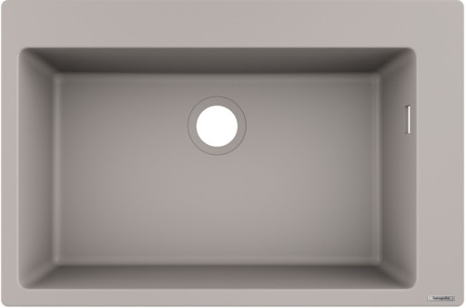 Chiuveta bucatarie Hansgrohe S510-F660 SilicaTec 660  cu 1 cuva  51x77x19cm  concrete grey