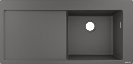 Chiuveta bucatarie Hansgrohe S514-F450 SilicaTec 450  51x105x19cm  picurator stanga  stone grey