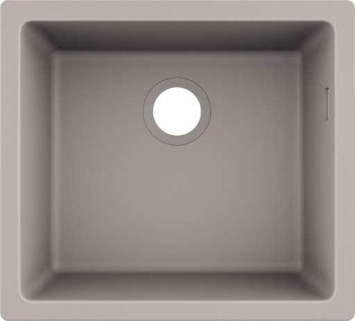 Chiuveta bucatarie Hansgrohe S510-U450 SilicaTec 450  cu 1 cuva  45x50x19cm  montare sub blat  concrete grey